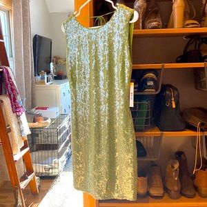 NEW Never Worn Alice & Olivia green sequin cocktail dress